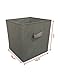 Sodynee Foldable Cloth Storage Cube Basket Bins Organizer Containers Drawers, 6 Pack, Grey