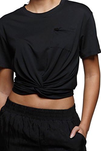 TITIKA Women Yoga Twist Crop Tee Epic Style That Will Feel Soft & Comfortable