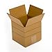 Pratt PRA0010 Recycled Corrugated Cardboard Single Wall Standard Multi-Depth Cube Box with C Flute, 6