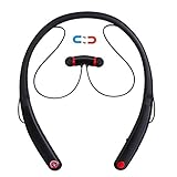 Matone Bluetooth Headphones Wireless Neckband Bluetooth Headset with Mic Sweatproof In-ear Sports Earbuds Bass Noise Cancelling Magnetic Earphones for iPhone X/8 Plus/8 - 8Hrs Play Time (Black)