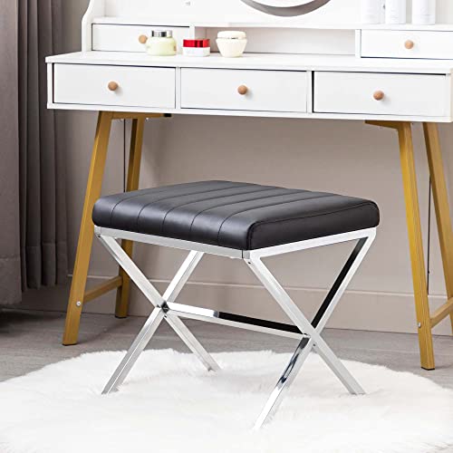 Footstool Rectangle Dressing Table Stool Small Cream Dressing