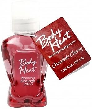 New - Body Heat Warming Massage Lotion Chocolate Cherry 1.25Oz. Pipedream Products