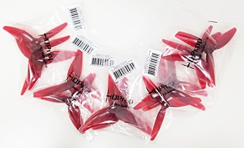 10 pair HQ Prop DP 5.1x5.1x3 V1S Tri-Blade 3 Blade Propellers Props for FPV Racing (RED)