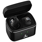 Azexi True Wireless Stereo TWS Earbuds Bluetooth In-Ear Cordless Headset Mini Headphone Twins Noise Free Earphones with Built-in Mic & Portable Charging Case for Iphone, Ipad, Smartphones, Laptop