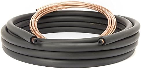 1/4 x 3/8 x 3/8 - 50' Mini Split Line set / Insulated Copper Line set / Flared Lineset / Air Conditioner / Ductless Minisplit