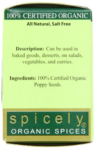 SPICELY ORGANIC POPPY SEED, 0.4 OZ