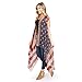 American Flag Print Cardigan - July 4th USA Star & Stripe Patriotic Lightweight Shawl Open Kimono Cardi/Vest Cover (Long Vest)