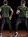 Neleus Men's 3 Pack Mesh Athletic Running T Shirt,5033,Black,Grey,Olive Green,US L,EU XL