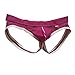 ANUN Men's Mesh Jockstrap Supporter G-Thong (Large, Roseo)