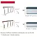 Bed Rail Safety Guard for Toddler, Elderly,Seniors, Adults, Kids Folding Bed Assist Handle Hospital Railing Bumper Bar (Light Dark Red)