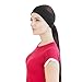 Ponytail Headband (Black) by FAST MILE - Ear Warmer - Sweatband - Sports, Fitness and Fashion - Gift for Girlfriend - LIFETIME 100% Money-Back Guarantee