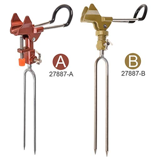 Hbao Neue Faltbare automatische doppelte Federwinkel Angelrute Angelhalterung Edelstahl Angelhalterung Rutenhalter… – Bild 7