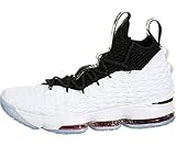 NIKE Men's Lebron XV Machine 61 Basketball Shoe White/Black/University RED