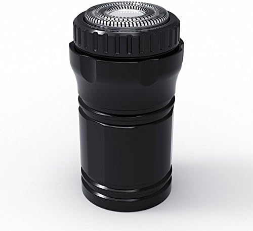 Electric Razor Rotary Shaver For Men, Best Facial Personal Cordless Waterproof Hair Face Beard Trimmer, Wet Dry Mens Shavers Portable Travel USB Shaver Cootrue (Black)