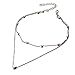 Party Necklaces,Hemlock Fashion Women Multilayer Love Heart Pendant Necklace Chain Jewelry (Silver)
