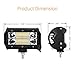 2x 5 inch CREE LED Light Pods LITEWAY - 72w Flood Beam Fog Lights Waterproof Driving Work Light Off Road Daytime Running Light for SUV UTV ATV Truck 4WD, 1 Year Warranty