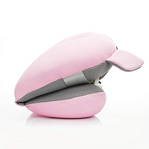 Baby Bathtub Seat for Sit-up Bathing,Newborn Bath Cushion Seat Support Net Bathing Mat,Anti-Slip Soft Comfort Mesh Shower Lounger Basin Pad W/Sling & Pillow (Pink)