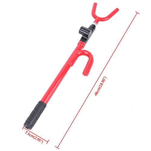 Honhill Stainless Steel Steering Wheel Lock Anti Theft Devices Security System Locks for Truck SUV Auto Van