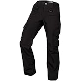 LA Police Gear LAPG Women's Uniform Tactical Pants, Elastic Waistband, Mid Rise, Relaxed Fit, Work Cargo Pants for Women