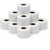 Direct Thermal Labels Roll 2-1/4" x 1-1/4",10 Rolls(10,000 Labels),Compatible with Zebra, Rollo,Eltron &TSC Label Printer,Strong Adhesive Perforated shipping labels for Packages, Barcodes & Office Use