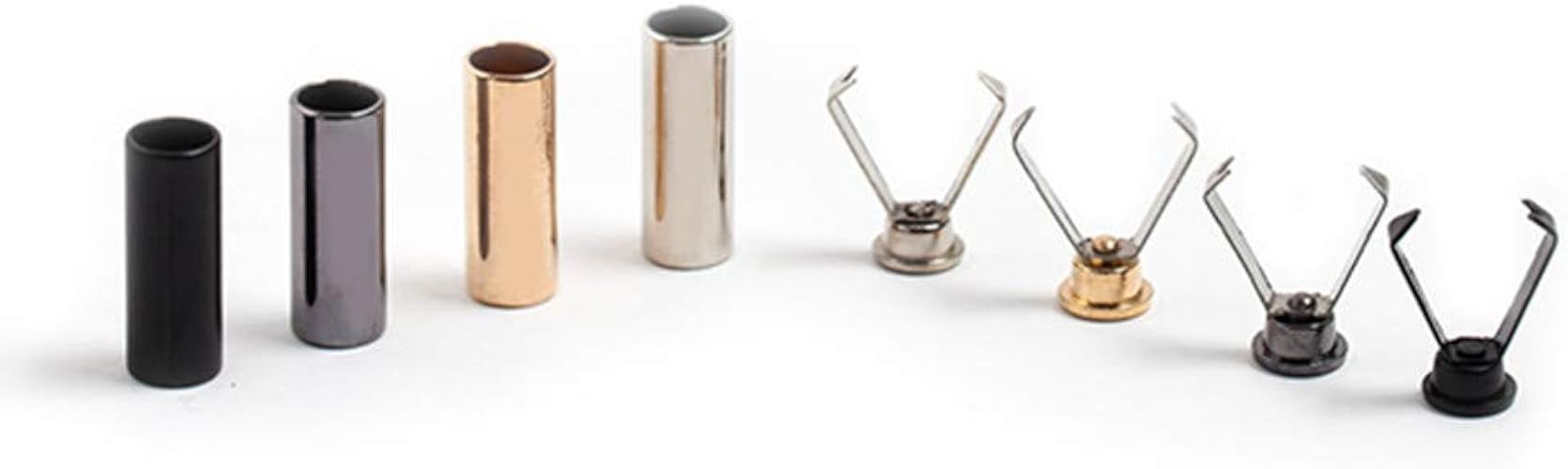 DIY Metal Aglets Shoelace Cylindrical Tips head Tip Protector Set of