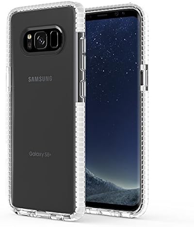 Galaxy S8+ Plus Case, ieeGo [Evo Clear Series] Shockproof/Anti-Scratch Samsung Galaxy S8+ Plus Slim TPU+TPE Soft Protective Case Cover 2017 Release (White)
