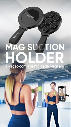 VX Case Suporte Mag-Safe com Ventosa Mag Suction Holder Fixação Forte 360° Ajustável
