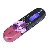 Fullkang USB LCD Screen 16GB Portable Support Flash TF Player MP3 Music FM Radio Pink