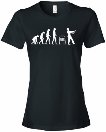 CPT Ladies Zombie Evolution. Monkey Death Reborn Undead Brain Eaters T-Shirt