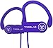 TREBLAB XR100 Bluetooth Sport Headphones, Best Wireless Earbuds for Running Workout, Noise Cancelling Sweatproof Cordless Headset for Gym Use, True Beats Earphones w/Mic, iPhone Android (Purple)