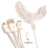 16 LED Teeth Whitening Light for iPhone, Android & USB. Works w/ any Teeth Whitening Gel or Teeth Whitening Strips for Pro White Teeth.