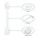 Baby Safety Locks - Younik Child/Baby Safety Cupboard Locks with Adjustable Strap, 3M Adhesive and Latch System for Cabinets, Drawers, Toilet Seat, Fridge & Oven | No Drilling Required-6 Pack