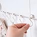 OUNONA S Shape Hooks Plastic Bathroom Clothes Towel Bag Hanging Hooks 10Pcs (White)