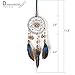 Dream Catcher Handmade Car Interior Rearview Mirror Dangle (Brown)