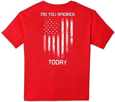 unisex-child Did you america today t shirt 4 Red