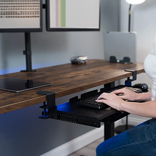 VIVO Large Keyboard Tray Under Desk Pull Out Platform with Pencil
