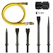 Hromee 8 Piece Heavy Duty Air Hammer Chisels Kit with Quick Change Retainer 5 Piece Chisel Pneumatic Bits Set with 30 Inch Solid Brass Swivel Fittings Lead-in Air Hose