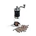 Brillante Manual Coffee Grinder - For Brewing Espresso, Pour Over, French Press and Turkish Coffee At Home or Away - Hand Crank Design Works for Coffee Beans, Pepper and Spices - Compact Travel Ready Size & Adjustable Ceramic Conical Burr / Mill (Model: BR-MCG-T2)
