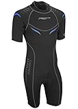 Phantom Aquatics Men's Marine Shorty Wetsuit, Black/Blue, XX-Large