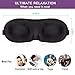 Eye Mask for Sleeping Blackout - AUPHIL 3D Contoured Eye Cover Blindfold Sleeping Mask, Comfort Sleep Mask for Women Men Side Sleeper 100% Light Blocking, Soft Breathable Sleep Eye Mask for Flight Nap