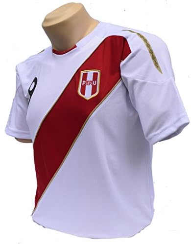 PERU Soccer Jerseys for 2018 Russia World Cup Size L(large). Support Your Team during Soccer World Championship