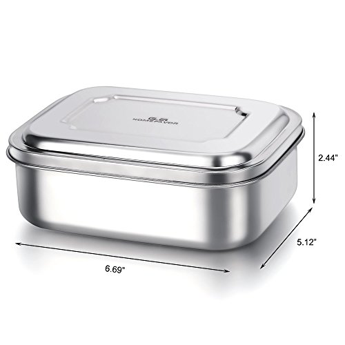 GA Homefavor Stainless Steel Bento Lunch Box 33 Ozs,