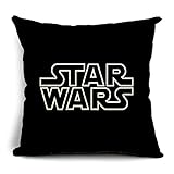 Chicozy Cotton Linen Square Cute Star Wars Characters Decorative Pillow Cover Cushon Cover for sofa Pillow Cushion Gift Outdoor Pillowcase 17.7inch