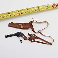 HHFC Figure Accessories 1/6 Figure Revolver Holster 1:6 Pistol Leather Holster 12" Action Figure Handgun