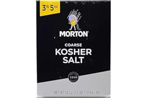 SKYVOV Morton Coarse Kosher Salt, Non-GMO, 53oz (3.3LB) 1.50 kg pack of 1, 1252 servings per container By Berthastore