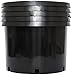 Pro Cal 10 Gallon Premium Nursery Plastic Planter Flower Herb Vegetable Garden Grow Pots with Drainage Holes for Outdoor and Indoor Use, Black, 5 Pack