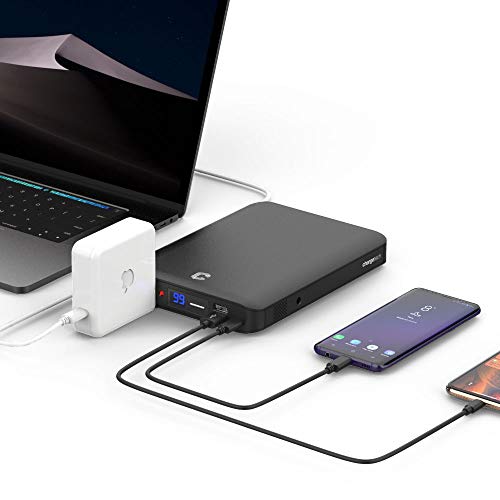 ChargeTech Portable AC Outlet Battery Pack (40200mAh 120W / 110V) - External Power Bank Charger is Compatible with MacBook, Laptop, Camera, Camping, CPAP Machines, Drones [Black]