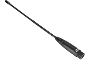 EIMSOAH 144/430MHz SMA Male Antenna Soft Coil Stable Signal Transmission 20cm Handheld Antenna for Talkie ABS Black 1pc