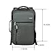 Koolerpek School Laptop Backpack for Men in Gray, Business Daypack for Macbook computer up to 15.6 inches