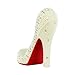 Simulated Pearl Crystal Shoe Cell Phone Holder Large, White
